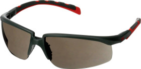 3M S2002SGAF-RED Okulary ochronne z zabezpieczeniem przeciw zaparowaniu, z ochroną przeciw zarysowaniom czerwony, szary