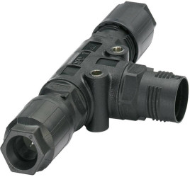 Phoenix Contact 1405404 Rozdzielacz złącza męskiego okrągłego QPD T 4PE 2X9-16 BK, 1 szt.
