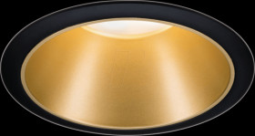 93403 recessed luminaire LED Cole, 1 x 6.5 W, 2700 K, black/gold matt