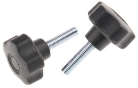 Pokrętło mocujące M8 długość gwintu: 30mm średnica pokrętła 40mm średnica gwintu: 8mm Z wieloma pokrętłami Kołek