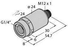 Turck Przetworniki ciśnienia 1 szt. PT2.5R-2001-U1-H1143