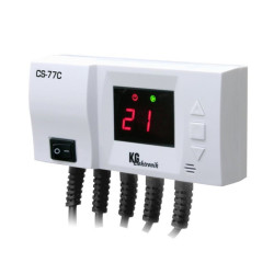 Termostat sterownik pompy CS-77C do sterowania 2 pomp C.O. podłogówka podłogówki pieca