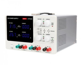 Potrójny stabilizowany zasilacz laboratoryjny z płynną regulacją napięcia 2x 0-32V 0-5A + 5V 5A UT-UTP3305