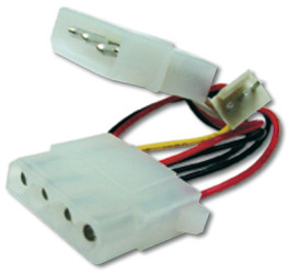 Power cable, IDE plug to IDE socket, 0.3 m, AK-430302-002-M