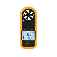 BENETECH GM816 Cyfrowy anemometr Prędkość wiatru Mini Nadmuch Temperatura z podświetlanym wyświetlaczem LCD Miernik prędkości wi