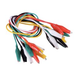 Zestaw przewodów z krokodylkami 10szt.