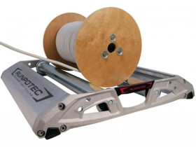 Rozwijak bębnowy do kabli i przewodów Stojak na bęben 215kg o zmiennej średnicy bębna do 1000mm PRO670