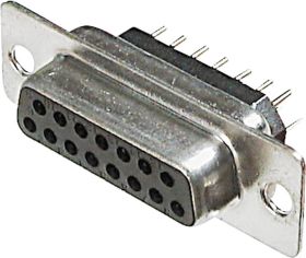 ASSMANN WSW A-DF 25 PPZ Listwa żeńska D-Sub, rzędy: 2, styki: 25, 180 °, 1 szt.