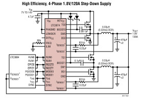 PolyPhase Step-Down Synchronous Slave Controller with Sub-Milliohm DCR Sensing