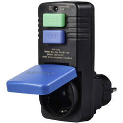 Sygonix SY-5732396 RCCB Socket 230V AC black IP54 personal protection