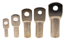 Końcówka oczkowa rurowa rozmiar przewodu 70mm² Ø 11mm nieizolowany średnica wew 10.6mm Srebrny RS PRO