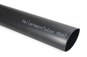 Osłona termokurczliwa średnica przed 8 mm Czarny średnica po skurczeniu 2 mm HellermannTyton 4:1 dł. 1m MA47