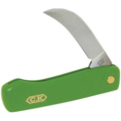 C.K G9066 Garden Knife Pruning Knife Fine Polished Blade Brass Rivets