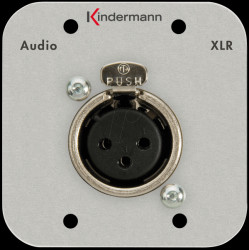 7441-412 Audio connection, Neutrik socket 3-pin, double blank