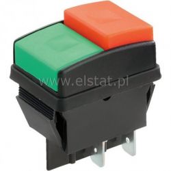 Przełącznik guzikowy 250 VAC, 10A, zespolony