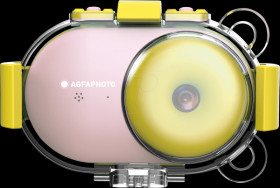 ARKCWPK Children's digital camera, 16 MP, waterproof, pink