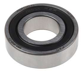 Łożysko kulkowe 6003-2RSR-C3 wew: 17 mm zew: 35 mm Pojedynczy rząd głębokich rowków kulkowychJednorzędowe łożysko