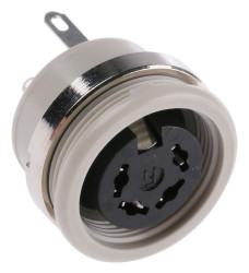 Gniazdo Din 4 -pinowe Żeński Montaż na panelu 34 V AC/DC