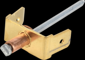 388021.60 Flat connector, 2-pin, blind rivet technology