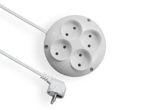 Przedłużacz okrągły 4-gniazda b/u 2m /OMY 2x1/ PSO-42
