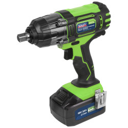 Sealey CP400LIHV Cordless Impact Wrench 18V 3Ah Li-ion 1/2&quot;Sq Drive Hi-Vis