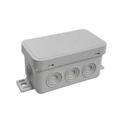 Puszka natynkowa 8-wlotowa wym/zew 80x45x41 mm IP54 szara ViPlast 038-03