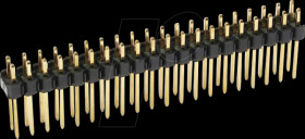 SL40G2E Pin header 2x20 pin straight pitch 2.54mm l. 13.8mm