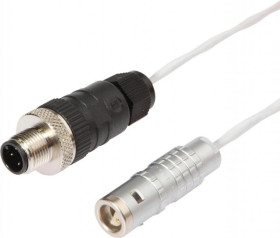 VK50C841, kabel połączeniowy, 5 m, żeński Lemo (gniazdo) 2-pinowy prosty, męski M12 (złącze) 3-pinowy prosty