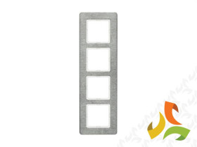 BERKER Q.7 Ramka 4 poczwórna pionowa metal stal szlachetna 10146083 HAGER