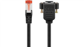 Cat 6 Kabel Przedłużającys/Ftp (Pimf), Czarny - Długość Kabla 0.5 M