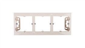 Simon 54 Premium Puszka Natynkowa Potrójna Płytka Kremowa Dpn3/41