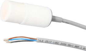 KN32A504 Czujnik pojemnościowy, M32x1.5 70long, non-flush, Sn: 1-40, 10-35V DC, -25-100C, 2x PNP antivalent, kabel 5m