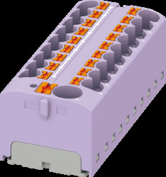 3273916 PTFIX distributor block, 10/18x4, violet