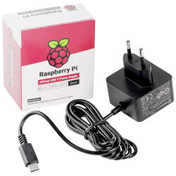 Raspberry Pi SC1408 27W USB-C Power Supply Black (EU)