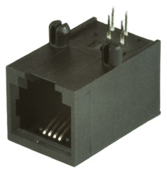 Złącze RJ14 Żeński Złącze RJ14 Przewlekany Cat3 Bel-Stewart, 90°, 6P/4C-żyłowe