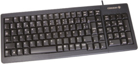 Klawiatura Kompaktowa przewodowa, kolor: Czarny, PS/2, USB, AZERTY, CHERRY