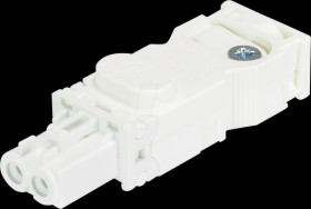 91.921.3053.0 Connector, screw connection, socket, white