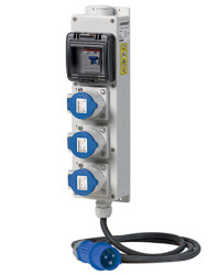 Złącze przemysłowe - zasilające 230 V MENNEKES Niebieski