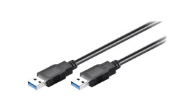 Usb3.0-Aa/5 Kabel Krosowany,Usb 3.0 Usb A Wtyk,Z Obu Stron 5M Czarny