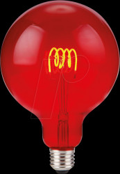 LX023912502 LED bulb E27, 4 W, 60 lm, filament, dimmable, red