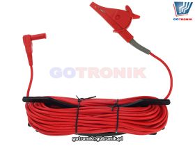 UT-L59A przewód pomiarowy 20 metrów krokodyl czerwony