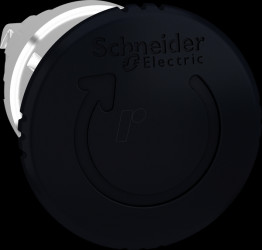 ZB4BS52 Mushroom pushbutton, front panel, Harmony XB4, 22 mm, black