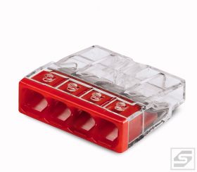 Złączka instalacyjna 2273-204;4tory COMPACT; 24A; 450V; 0.5-2.5mm2;WAGO