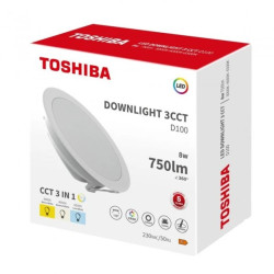 TOSHIBA LED DOWN LIGHT D100 8W 3CCT