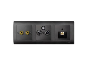 MERTEN Płytka czołowa mechanizmu RJ45 pojedyncza antracyt system M MTN298314 SCHNEIDER ELECTRIC