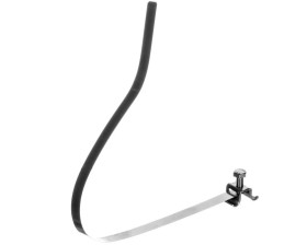 Wspornik do drutu 6-8mm z obejmą PV do rury spustowej 50-120mm stal nierdzewna NIRO 200029