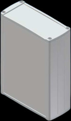 Aluminum Profile enclosure, (L x W x H) 145 x 106 x 46 mm, white (RAL 9002), IP54, TEKAL 32-E.30