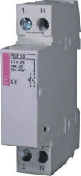 Rozłącznik bezpiecznikowy cylindryczny 1P 32A 10x38mm PCF 002550001