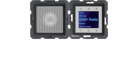 Radio Touch Dab+ Bluetooth Z Głośnikiem Antracyt Aksamit 30806086