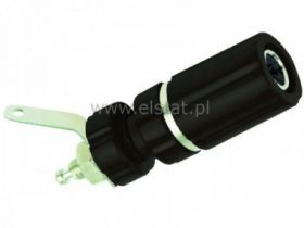 Gniazdo banan lab.4mm z zaciskiem GLZ824 B 24A